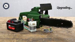 36V Brush to 18V Brushless Chainsaw Upgrading | Shindaiwa A10