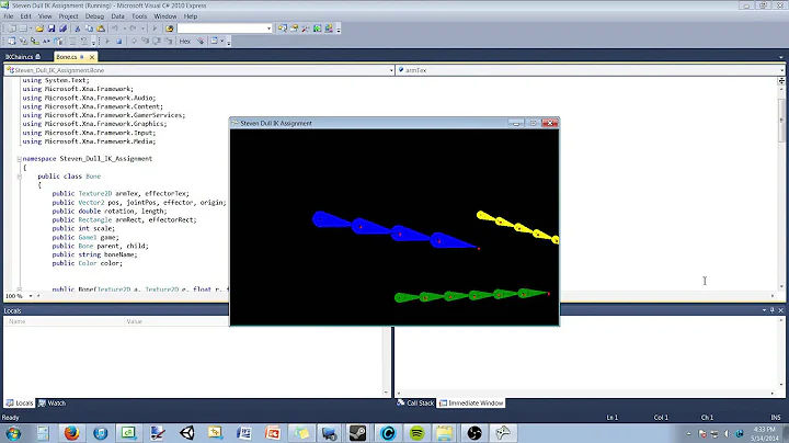 Inverse Kinematics Steven Dull C#