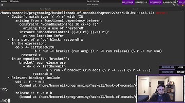 [Haskell] Book of Monads Chapter 12 (Continued)