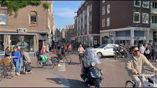 Busy bicycle junction in Amsterdam - June 2, 2022 17:44