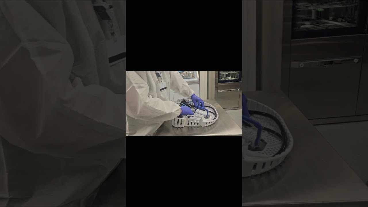 Sterile Processing: Loading a scope in an AER 