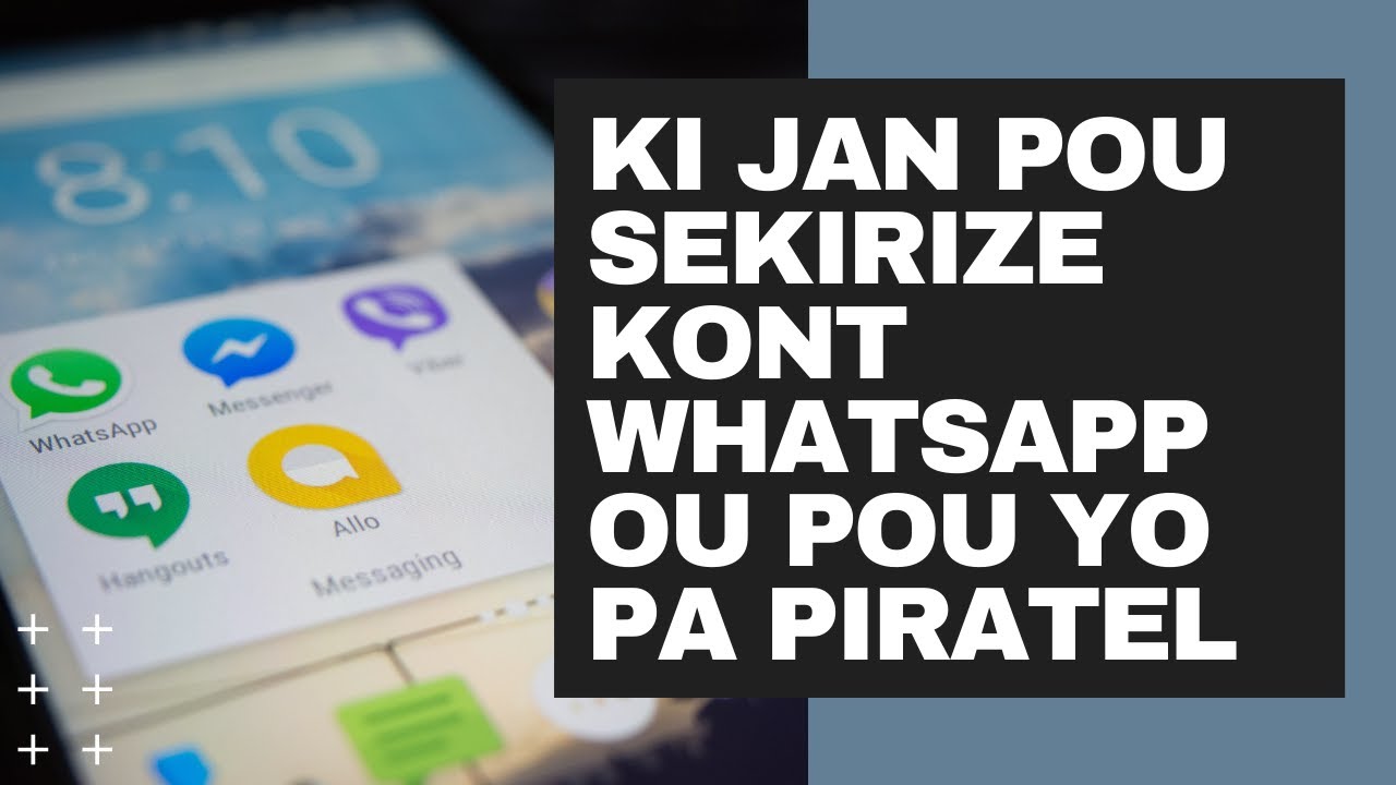 Ki jan pou sekirize WhatsApp ou pou yo pa pirate li?