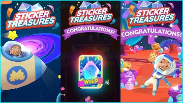 Monopoly Go | STICKER TREASURES ✅ 500+ 🔫 Free wild 🃏 #giveaway #monopolygo @monopolygo @Monopoly_xD 