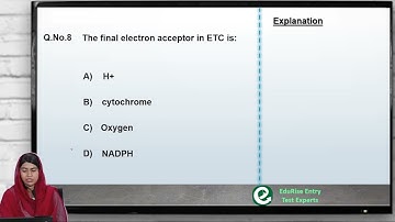 Q8 Bioenergetics MDCAT Biology MDCAT Preparation 2022 Discussion | NMDCAT Preparation 2022
