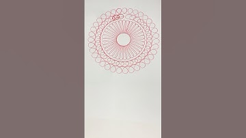 Round Shape Flower 🌺 Of Spirograph #spirograph #asmr #shorts