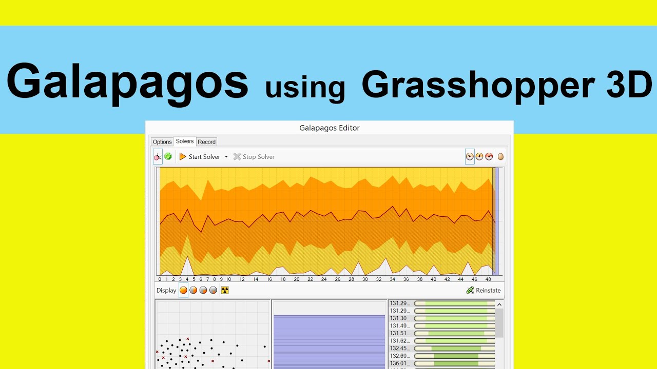 Galapagos in Grasshopper 3D