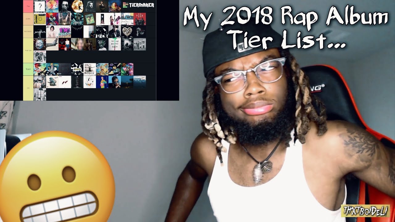 My 2018 Rap Album Tier List YouTube My 2018 Rap Album Tier List YouTube