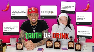 COUPLES PLAY TRUTH OR DRINK!! *EXTRA SPICY EDITION 🌶🔥👀*