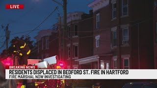 Dog rescued, people displaced after multifamily house fire on Bedford Street in Hartford