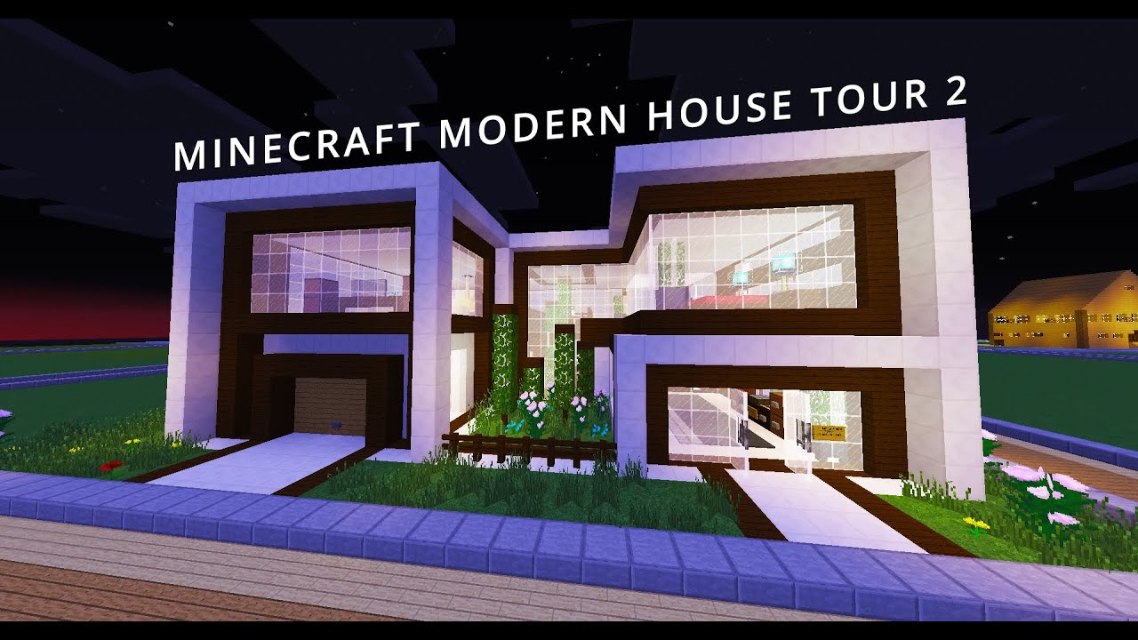 minecraft modern house tour