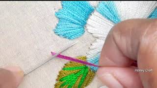 Hand embroidery beautiful design for cushion cover design