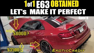 What's all wrong with my new e63?  Project 'make it perfect' begins