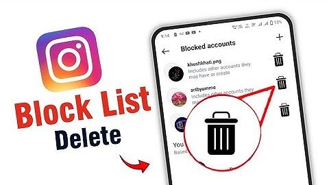 Instagram Block list Delete Kaise Karen || How To Delete Instagram Block List