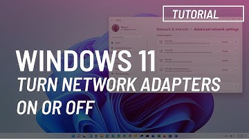 Windows 11: Enable or disable WiFi and Ethernet network adapters