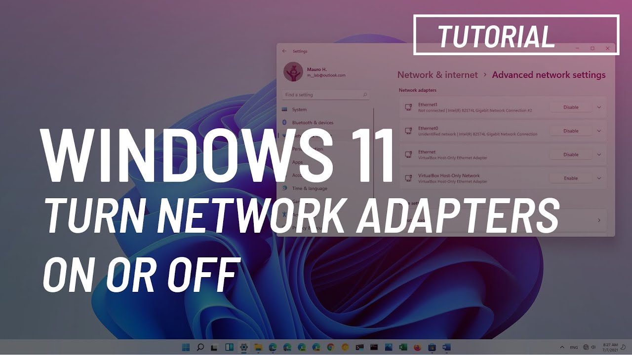 Windows 11: включение или отключение сетевых адаптеров Wi-Fi и Ethernet
