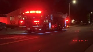 OCFA Truck 32 Arriving On Scene Of An Odor Of Gas