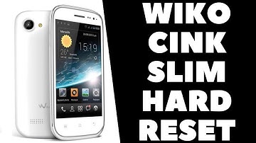 Wiko Cink Slim Hard Reset