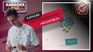 KARAOKE Bar | Тима Белорусских - Незабудка | караоке lyrics for cover