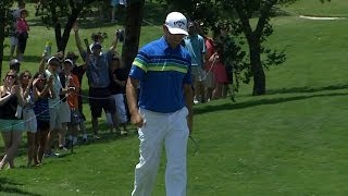 Gary Woodland holes beautiful chip shot for birdie at HP Byron Nelson