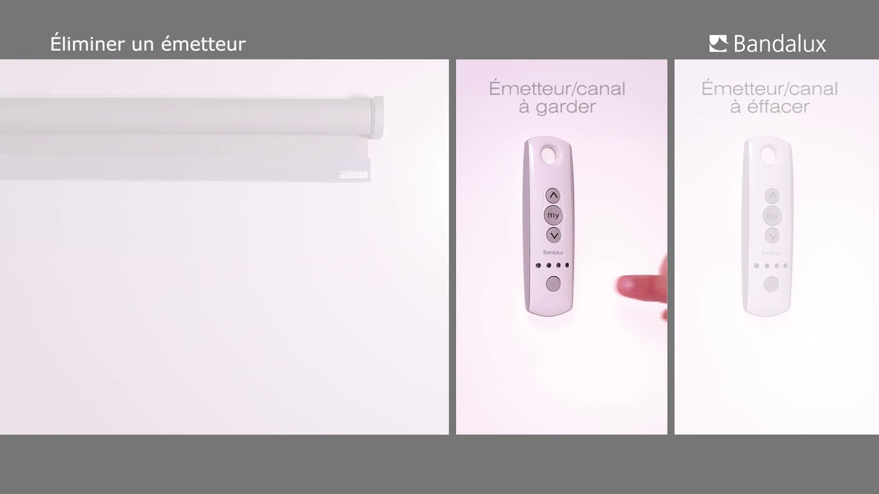 Bandalux | Instructions de réglage - Moteurs Somfy RTS/IO