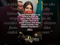 Simone Tabet fala sobre escolas cívico-militares e gera polêmica!