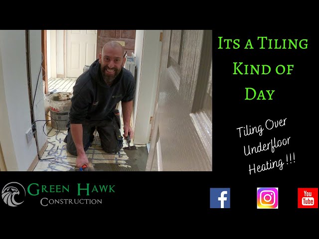 How to tile over Electric under floor heating #tiling - YouTube