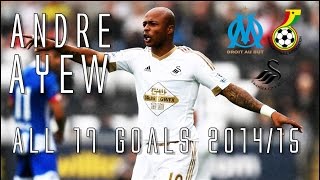 Andre Ayew // SWANSEA CITY'S New Signing // All 17 Goals for Marseille & Ghana 2014/15 // HD