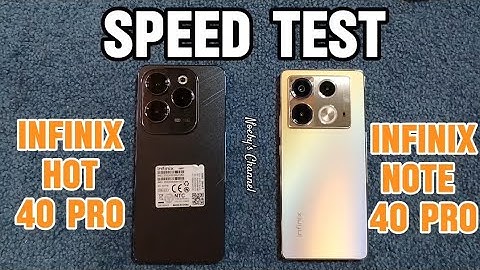 Infinix hot 40 pro VS. Infinix note 40 pro |SPEED TEST