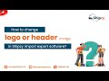How to change logo or header image in Shipzy import export software?