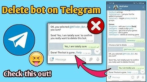 ||how to delete our telegram bot||Telegram me bot kasaye delete kare.