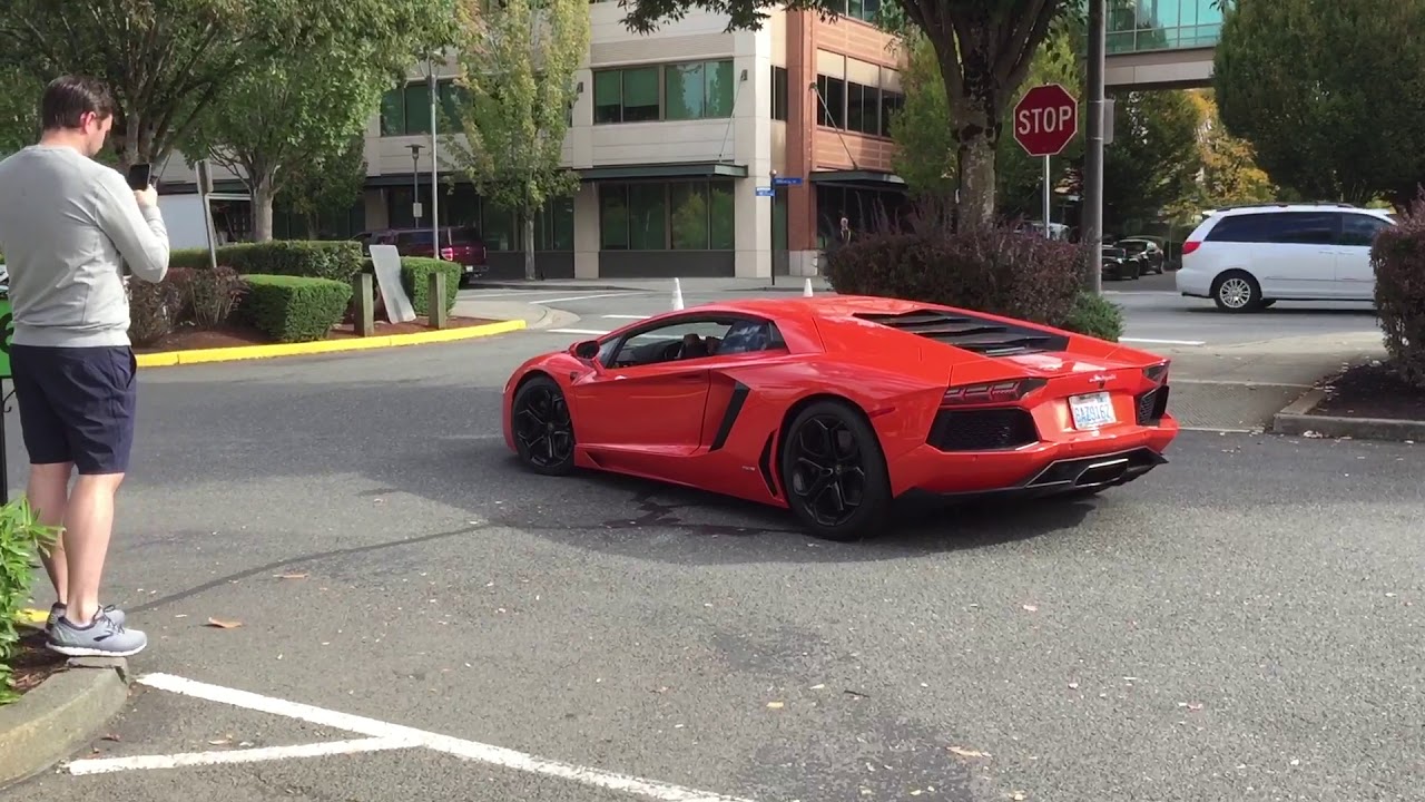 Sir MixALot’s Aventador engine revs REDMOND TOWN CENTER