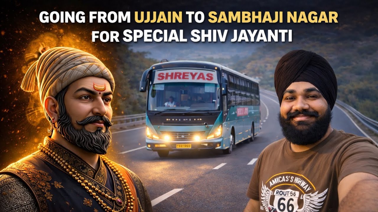 From Ujjain to Sambhaji Nagar 🚍 | Special Shiv Jayanti Celebration Vlog