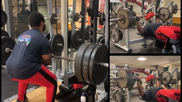 Zercher Rackpulls 275 x 2, Bench press 2-board 325, 315 x 2