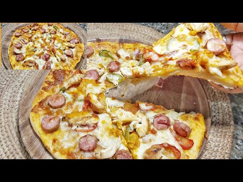 Quick & Easy Homemade Pizza & Pizza Dough Recipe (2 Easy Ways) - Oven Method/Gas Cooker Method