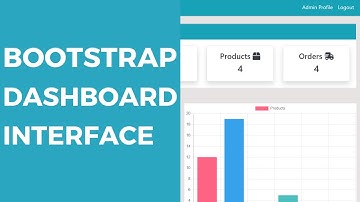Bootstrap Dashboard Interface Design