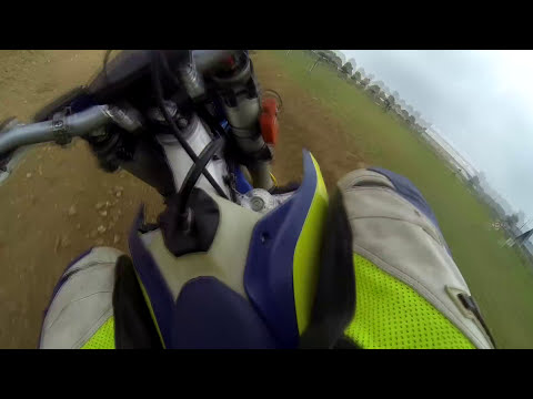 Husqvarna TE300 onboard at supermoto Battice