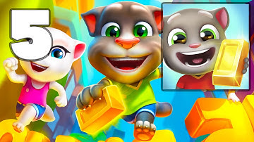 Talking Tom Gold Run - Gameplay Walkthrough Part 5 (iOS, Android)