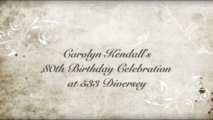 Carolyn Kendall's Birthday