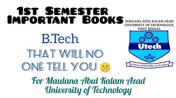 Books for 1st Semester of BTech from MAKAUT #makautsemester #books#engineering #wbut #makaut #btech