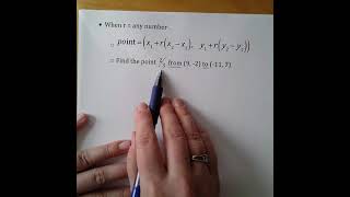 Math 2 - Module 6.6 Finding the Point that Cuts a Line Segments by Ratio r