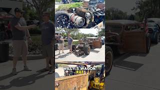 1948 Jeep Willys Wagon Rat Rod “Clarice”. Owned by Dave Meyer. #ratrod #hotrod #cars #jeepwillys