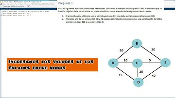 METODO DE BUSQUEDA TABU   -  (ALGORITMO MATLAB)