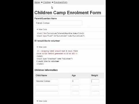 Labeling web form fields (associating labels with form controls)