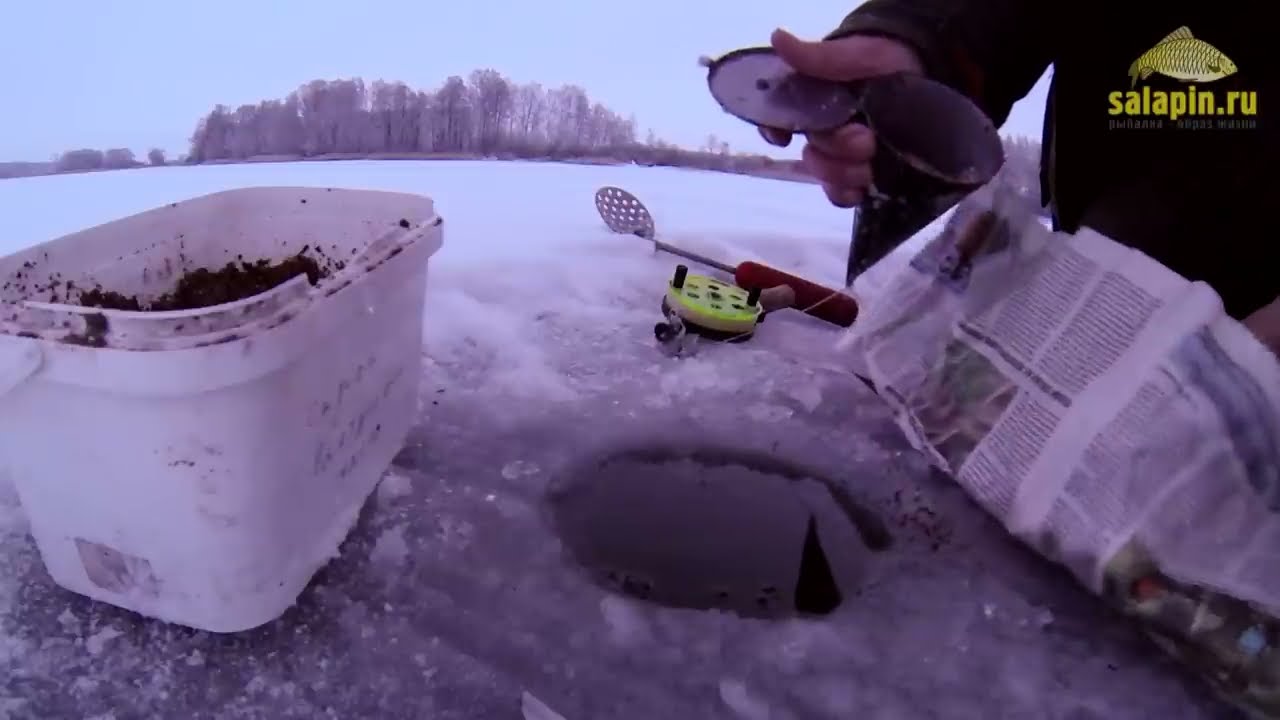 Экшн рыбалка. Плотва, Иваньковское водохранилище. 21.01.2014 [salapinru]