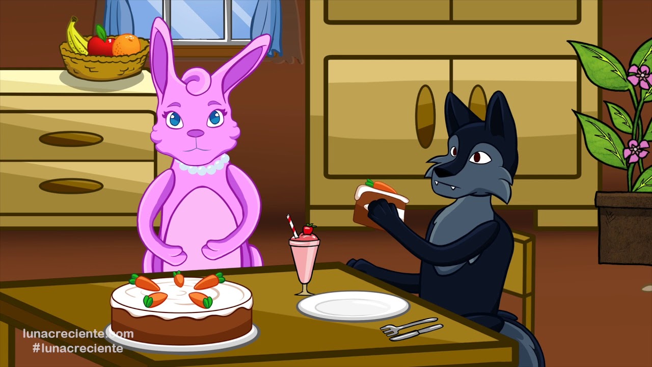 El Conejo Blanco y El Lobo Feroz Canciones Infantile