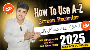 How to use az screen recorder | AZ Screen Recorder Kaise Use Kare | Az screen recorder settings 2025