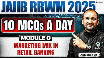 JAIIB Free Online MCQ Classes 2025 | JAIIB RBWM Marketing Mix In Retail Banking Imp MCQ Practice