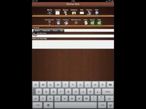 Kitchen Sink Running On The iPad
