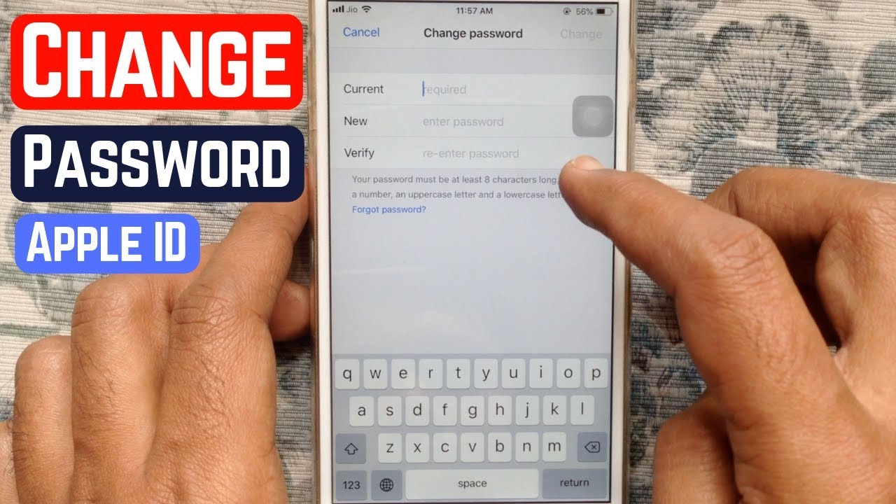 How to Change Apple ID Password on iPhone YouTube