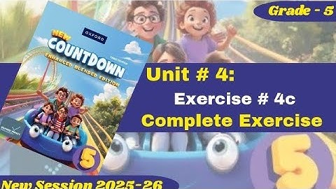 Exercise 4c | Grade 5 | Oxford New Countdown | @iqrazahra269